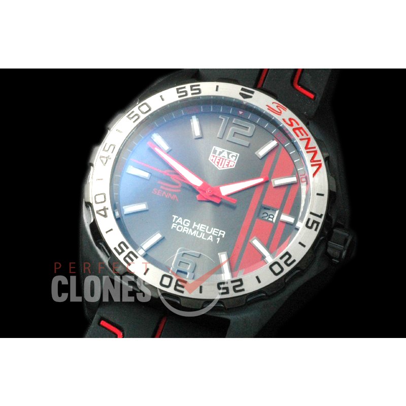 0 TGF1-00037R Formula 1 Aryton Senna Special Ed PVD/RU Grey OS 20 Qtz