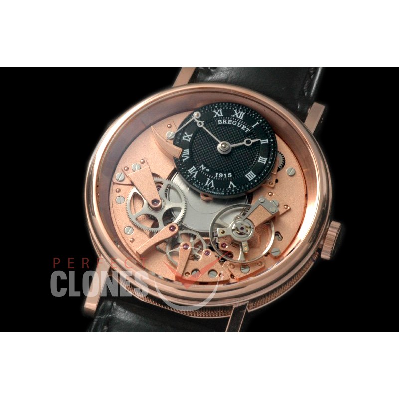 0 BR19111 Tradition 7507 RG/LE Black/Rose Gold Seagull Customs H/W 