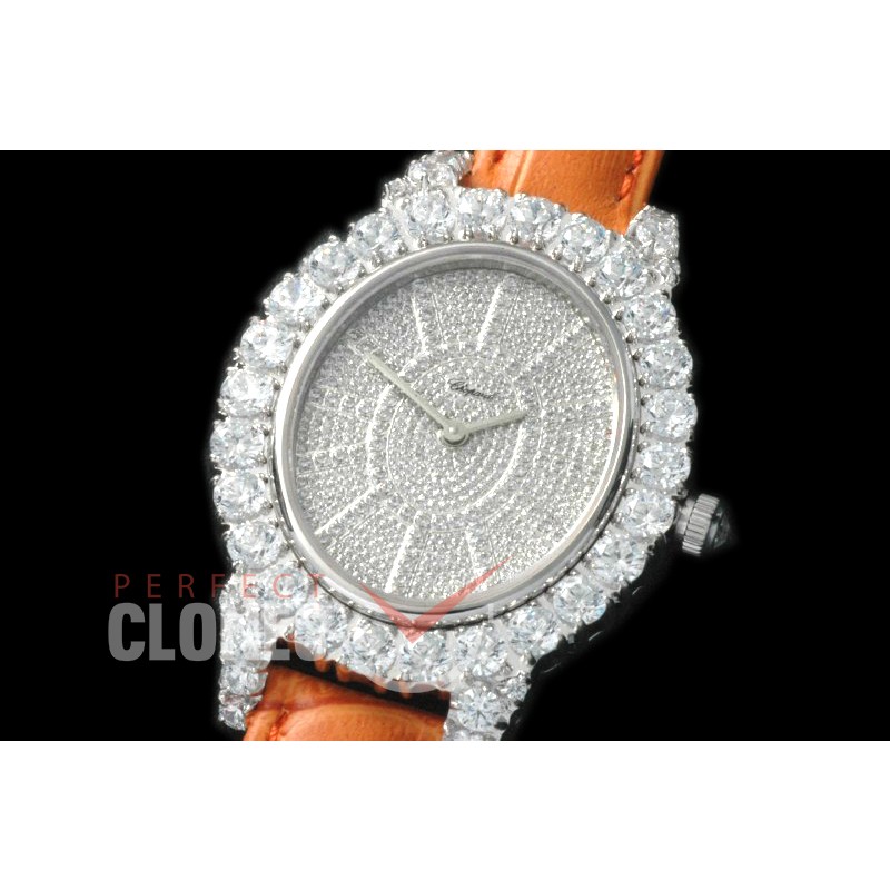 CP-LHD-101 L'Heure Du Diamant Oval SS/LE Diam Swiss Quartz 