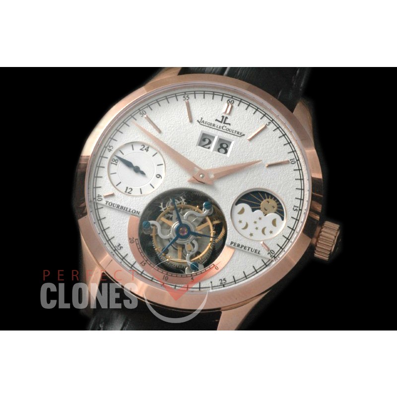 0 JL00716 Master Tourbillon with Big Date/Day Phase RG/LE White Flying Tourbillon H/W 