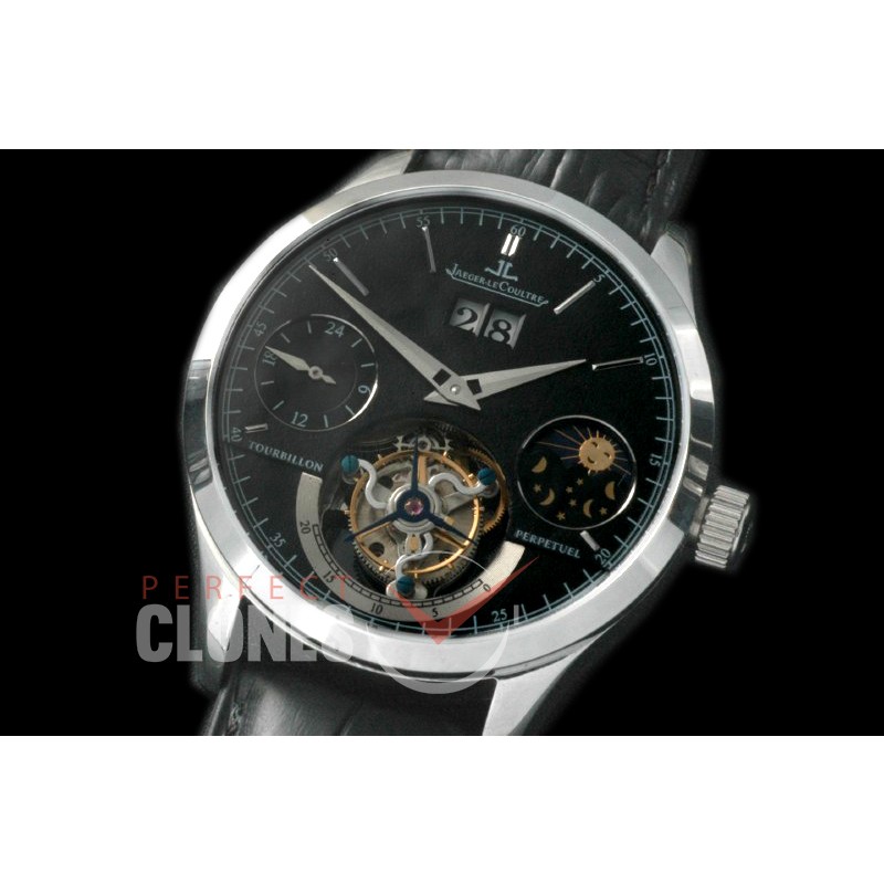 0 JL00712 Master Tourbillon with Big Date/Day Phase SS/LE Black Flying Tourbillon H/W 