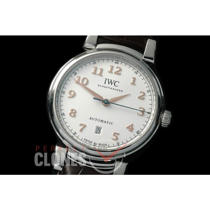 IWDV-012 Da Vinci Automatic IW3566 SS/LE White A-2892 