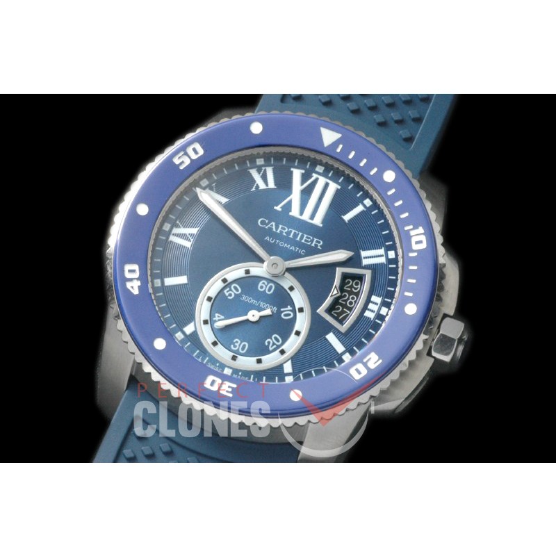 CARCC00073R Calibre de Cartier SS/RU Blue Miyita 8205