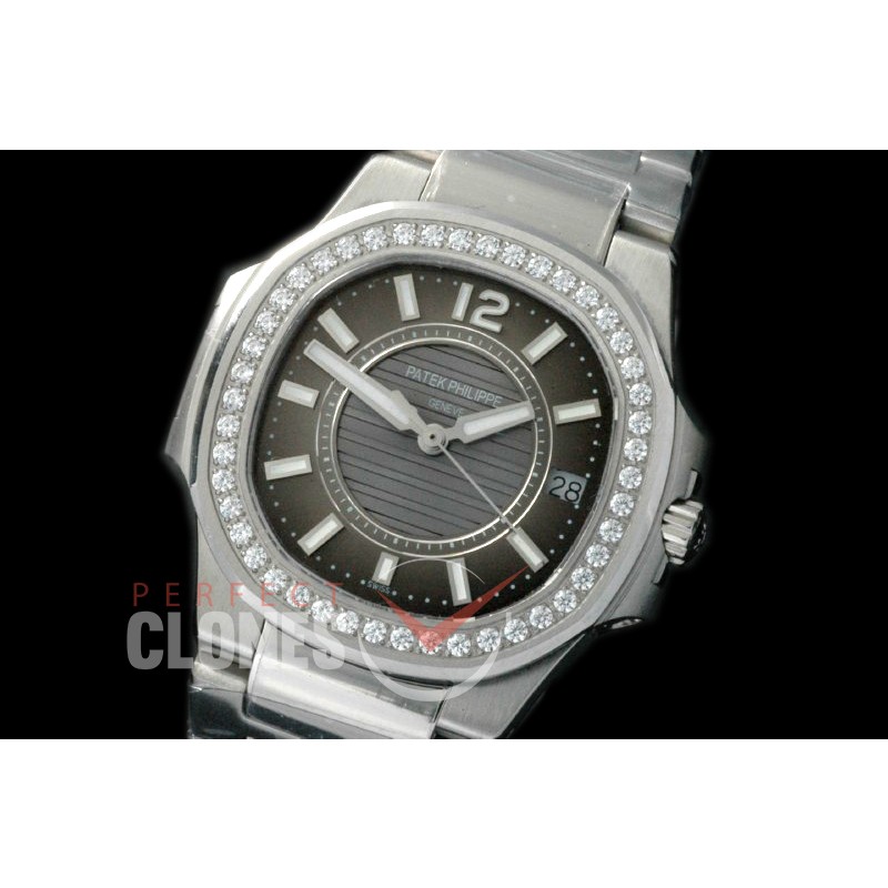 0 PPNTL-013D Nautilus Ladies 7011 SS/SS Grey Swiss Quartz 