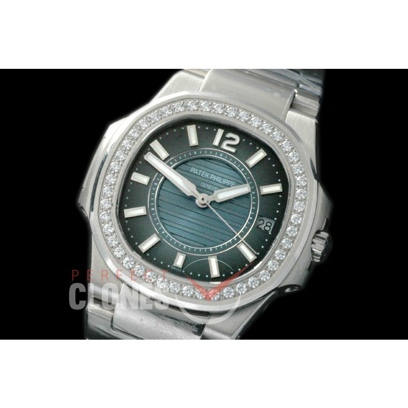0 PPNTL-014D Nautilus Ladies 7011 SS/SS Blue Swiss Quartz 
