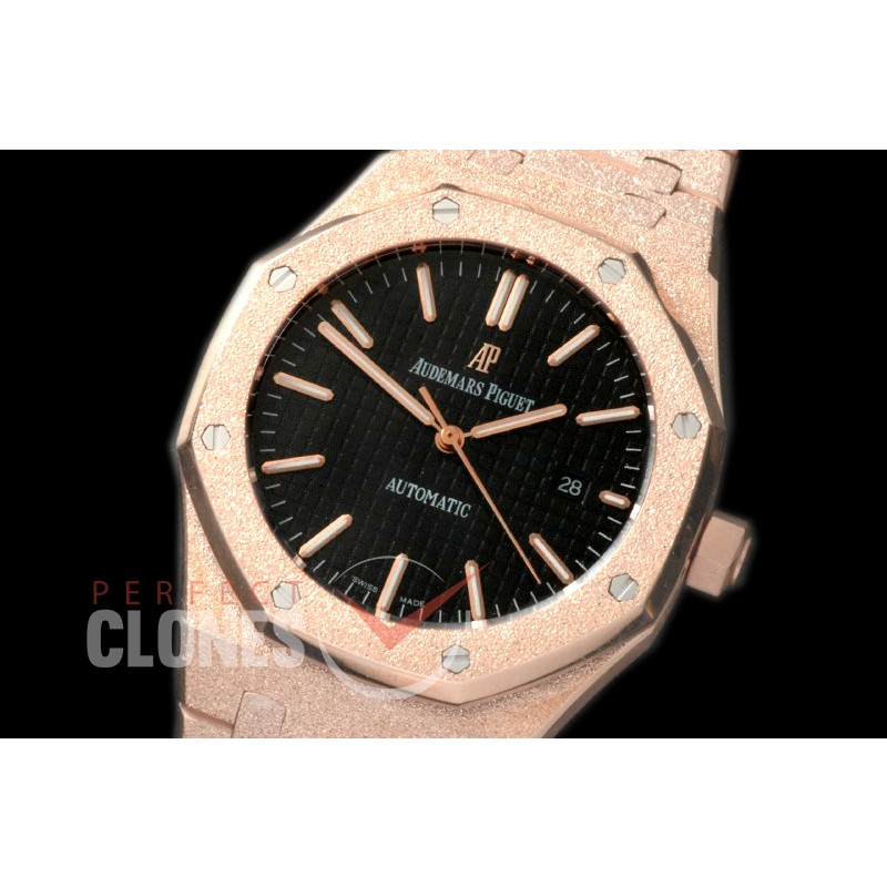 AP15410-112 AP154010 Royal Oak Frosted RG/RG Black Asian 2813 / 3120