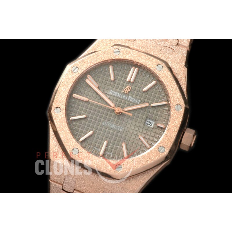 AP15410-114 AP154010 Royal Oak Frosted RG/RG Grey Asian 2813 / 3120