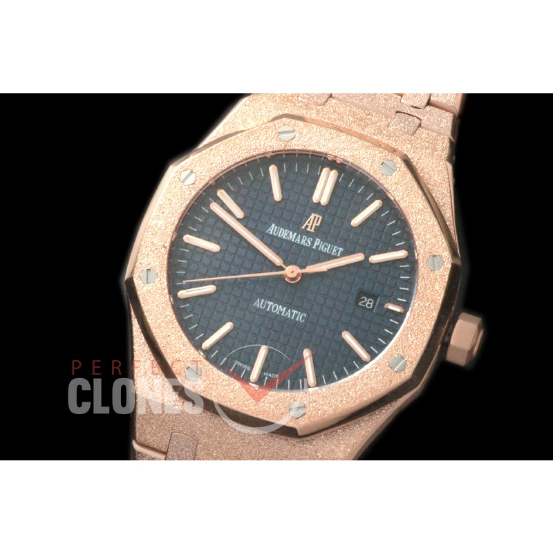 AP15410-113 AP154010 Royal Oak Frosted RG/RG Blue Asian 2813 / 3120