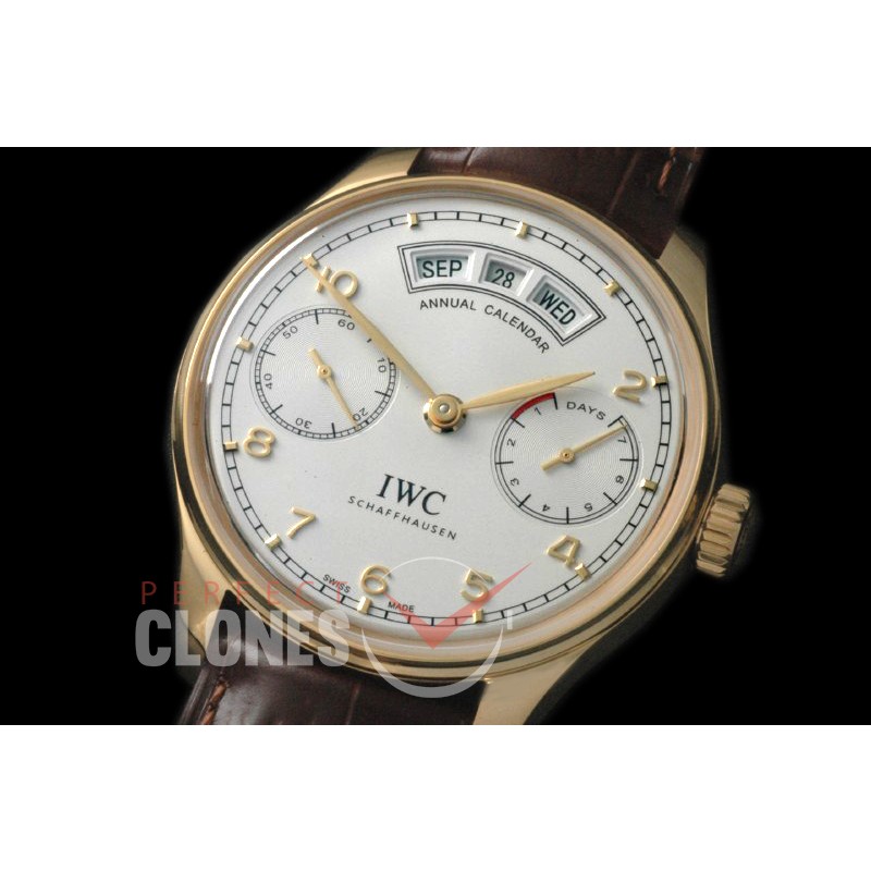 0 0 IWP7D00066 Portugese 7 Days Annual Calender 5035 YG/LE White A-52850