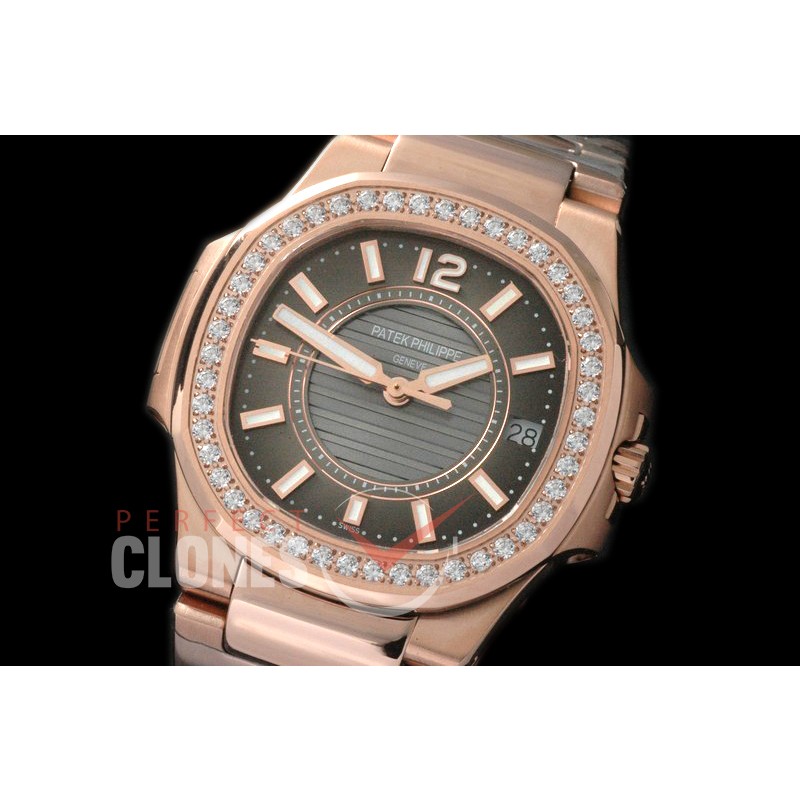 0 PPNTL-023D Nautilus Ladies 7011 RG/RG Grey Swiss Quartz 