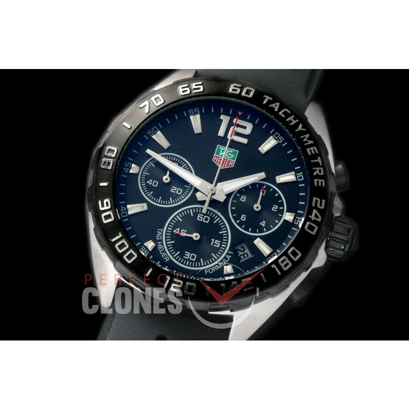0 0 TGF1-00902R Formula 1 Team Chronograph SS/RU Black OS 10 Qtz