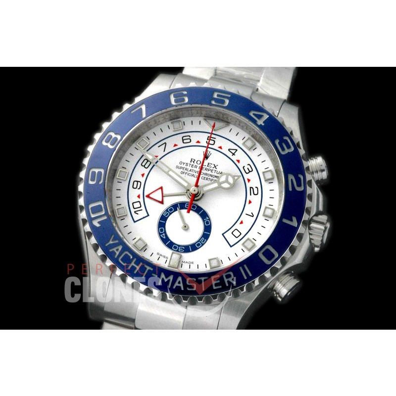 0 RYM2-012A Yachtmaster II 116680 SS/SS White A-7750/Mod to Calibre 4161