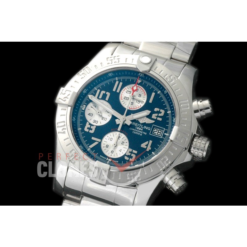 BLSA00022 GF Avenger II Chrono SS/SS Blue Num A-7750 28800