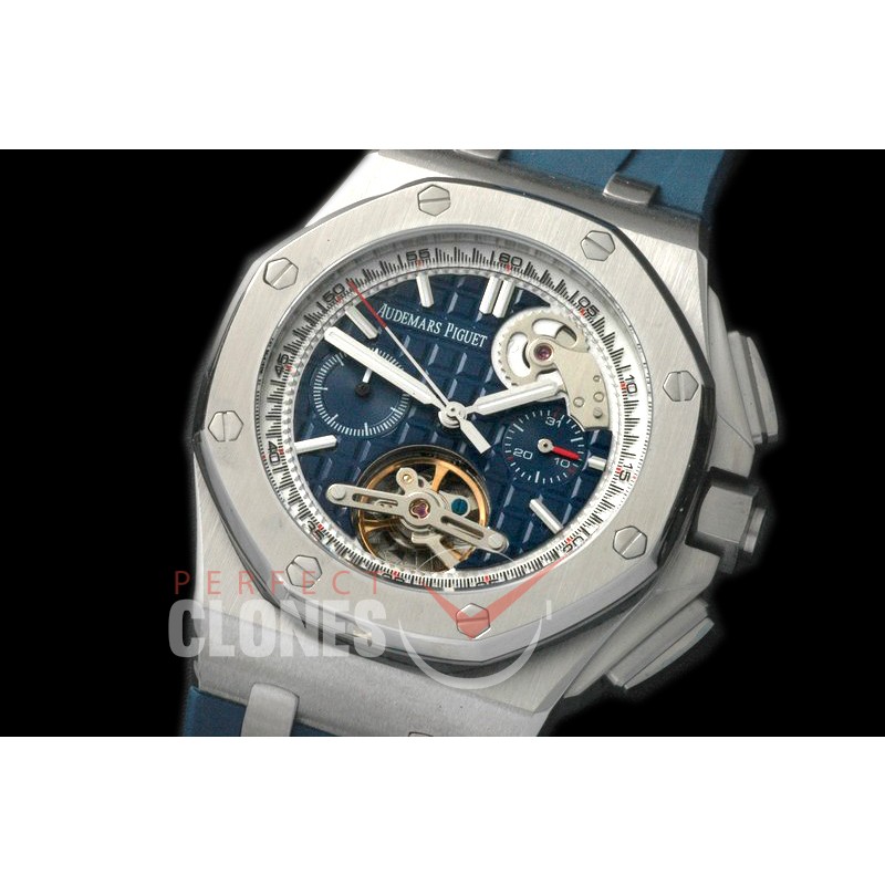 APT20003 Royal Oak Offshore Tourbillon Chronograph SS/RU Blue A-2813 
