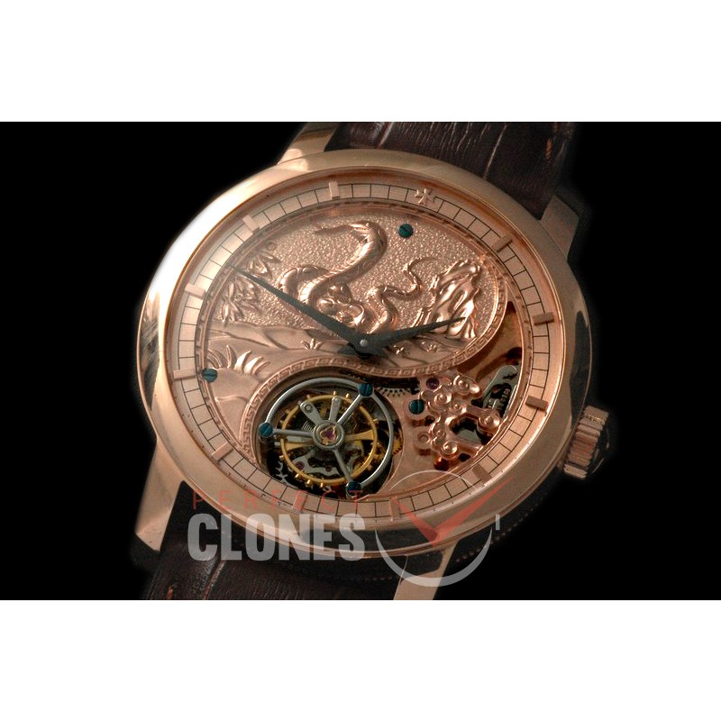 0 VCZ-106 Legend of the Chinese Zodiac - Year of the Snake Tourbillon RG/LE Flying Man Tourbillon 