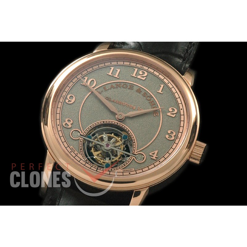 0 AL1815-108 Lange 1815 Tourbillon RG/LE Grey Bridged Tourbillon 