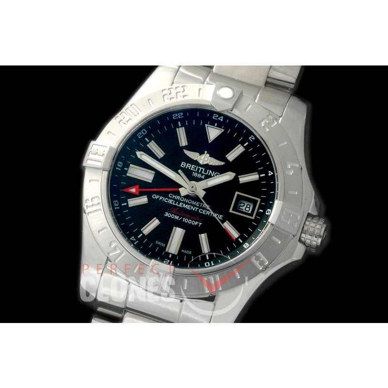 0 BLSA2-1002 Avenger II GMT SS/SS Black Asian 2836