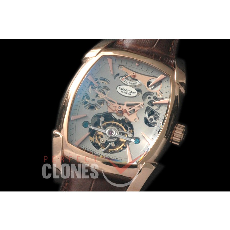 PG00132 Forma XL Reserve De Marche Skeleton Tourbillon SS/LE Black Bridge Tourbillon 