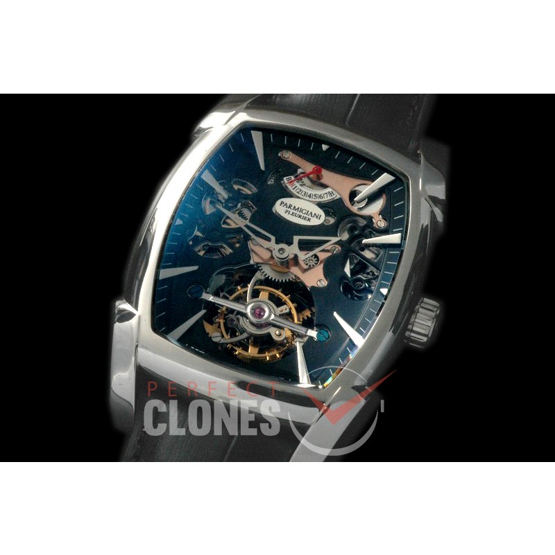 PG00123 Forma XL Reserve De Marche Skeleton Tourbillon SS/LE Blue Bridge Tourbillon 