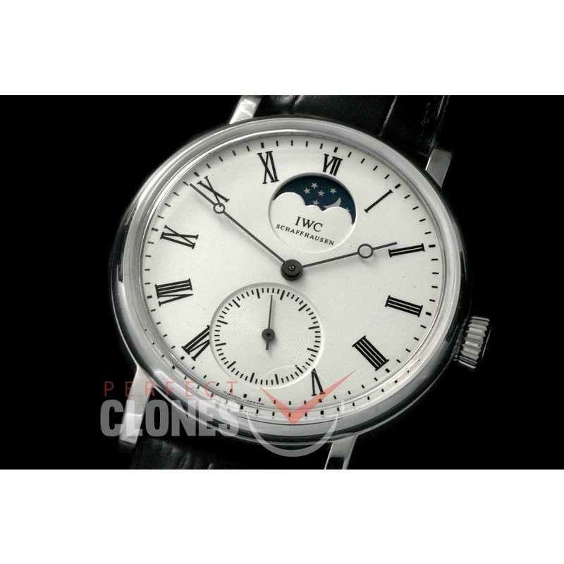 0 0 IWPTV00101 Vintage Portofino Moonphase SS/LE White Roman Asian 6498 Modified 