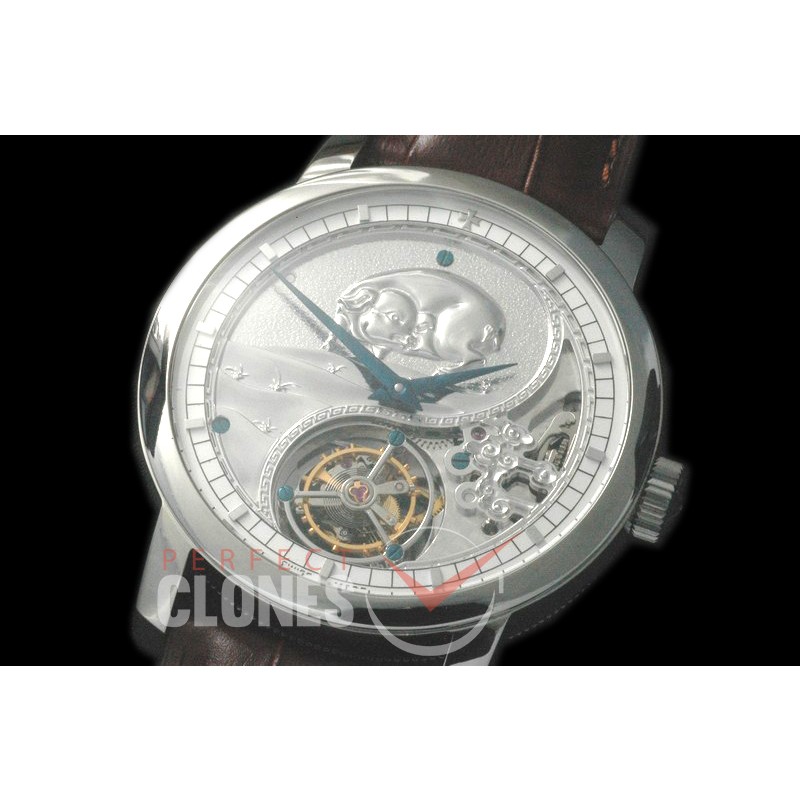 0 VCZ-100B Legend of the Chinese Zodiac - Year of the Pig Tourbillon SS/LE Flying Man Tourbillon 