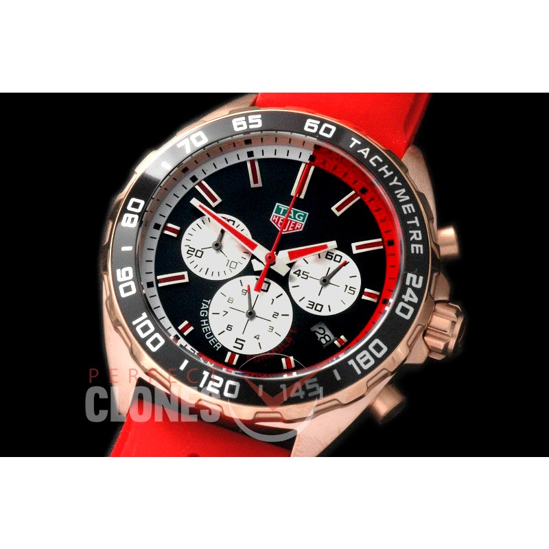 0 TGF1-00077RR Formula 1 Team Redbull Special Ed Chronograph RG/RU Black/Red OS 10 Qtz