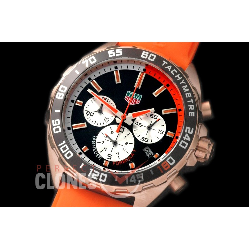 0 TGF1-00077OR Formula 1 Team Redbull Special Ed Chronograph RG/RU Black/Orange OS 10 Qtz