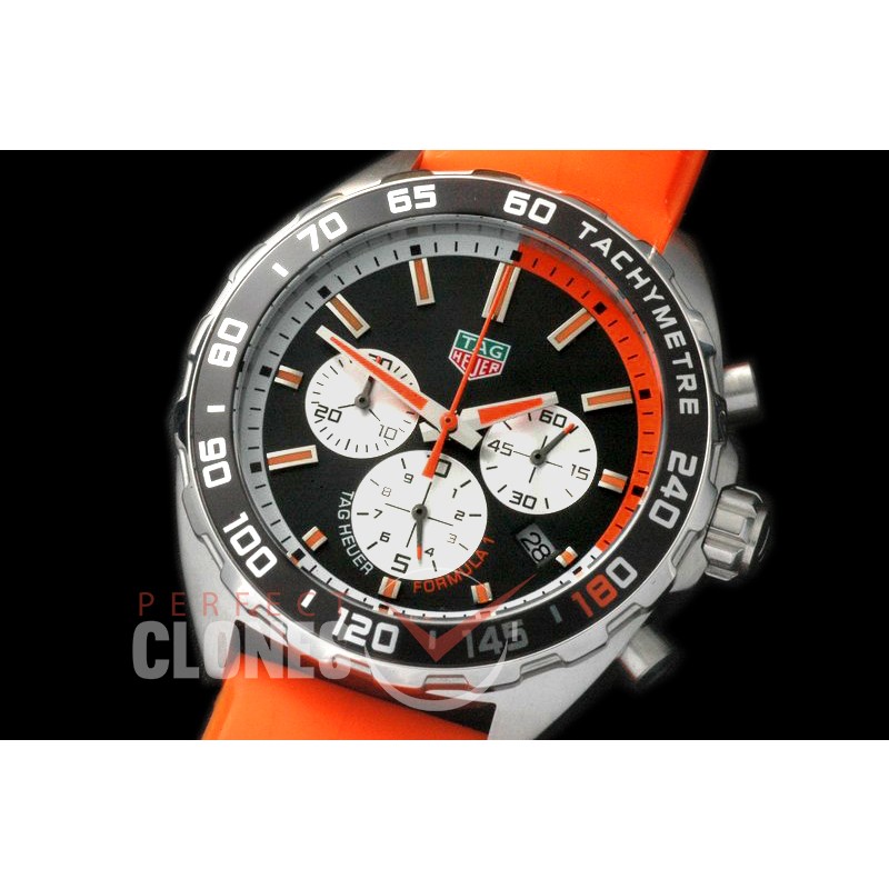 0 TGF1-00072OR Formula 1 Team Redbull Special Ed Chronograph SS/RU Black/Orange OS 10 Qtz