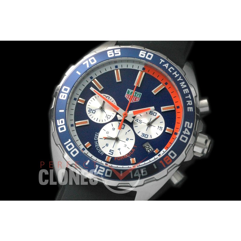 0 TGF1-00073OR-1 Formula 1 Team Redbull Special Ed Chronograph SS/RU Blue/Orange OS 10 Qtz