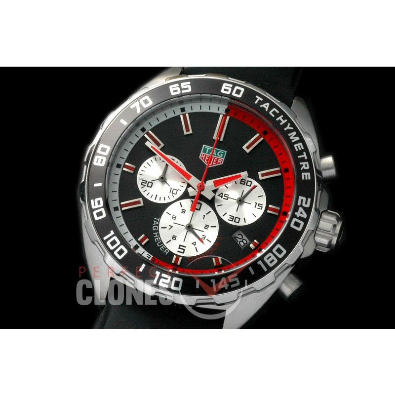 0 TGF1-00072RR-1 Formula 1 Team Redbull Special Ed Chronograph SS/RU Black/Red OS 10 Qtz