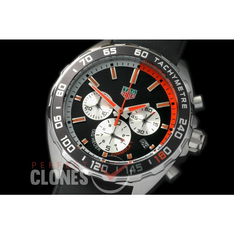 0 TGF1-00072OR-1 Formula 1 Team Redbull Special Ed Chronograph SS/RU Black/Orange OS 10 Qtz