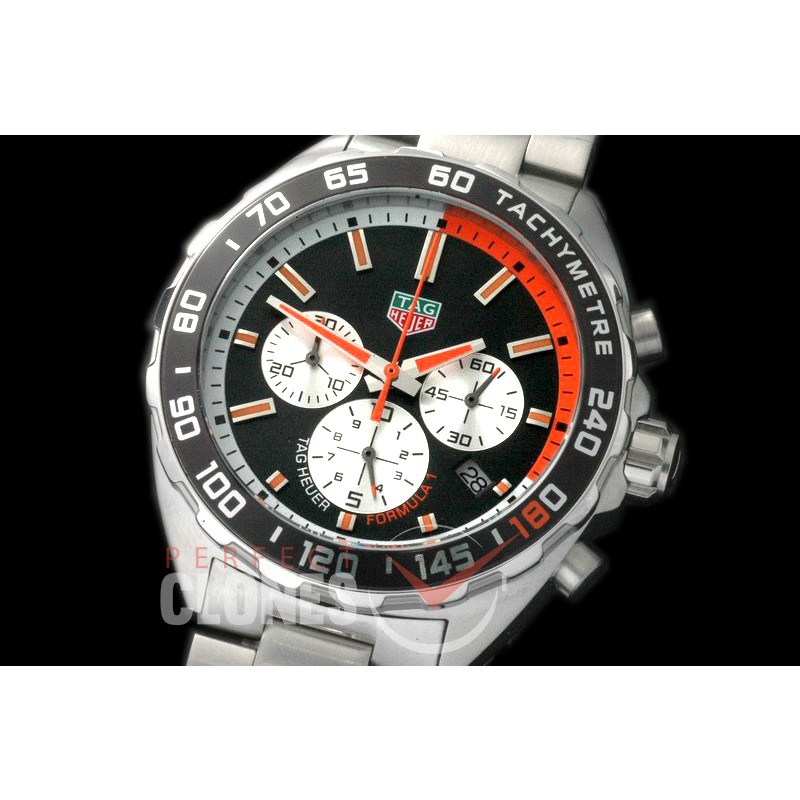0 TGF1-00072BO Formula 1 Team Redbull Special Ed Chronograph SS/SS Black/Orange OS 10 Qtz