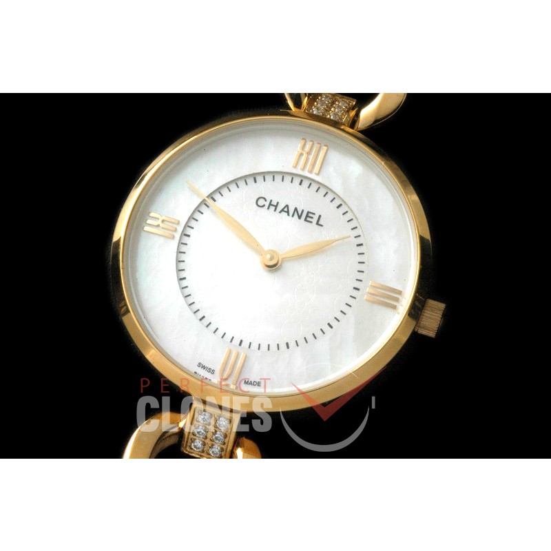CHJW-056 Jewelry Series YG/LE MOP White Jap Quartz