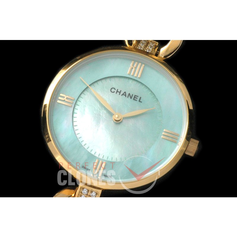 CHJW-058 Jewelry Series YG/LE MOP Blue Jap Quartz