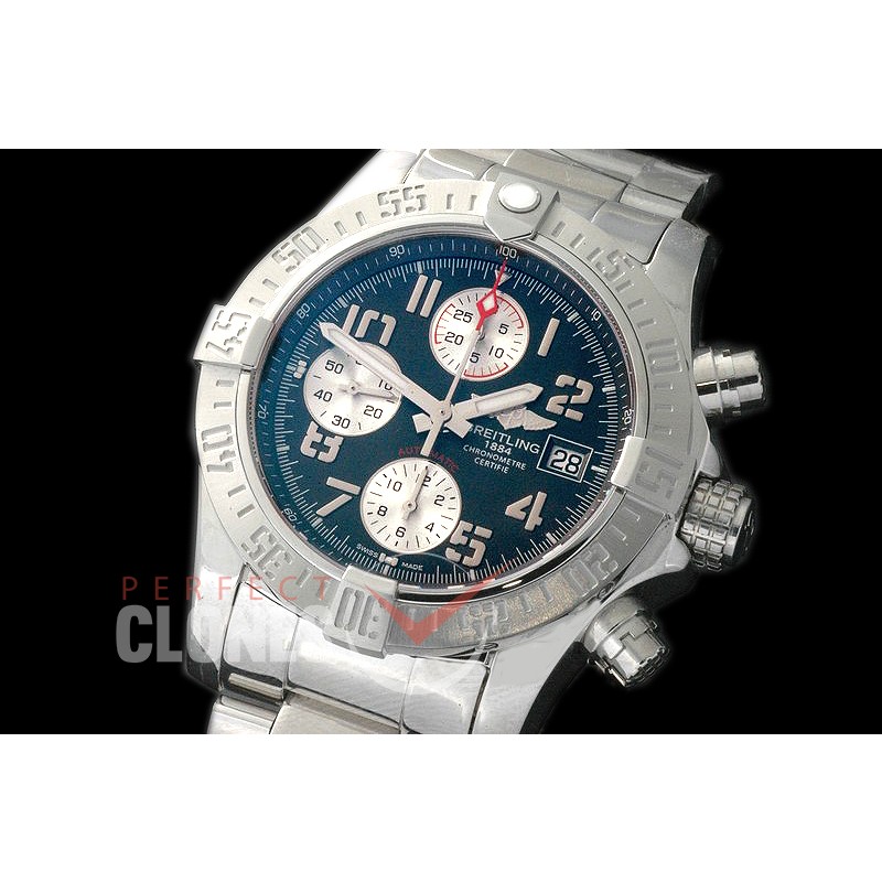 BLSA00022 GF Avenger II Chrono SS/SS Blue Num A-7750 28800