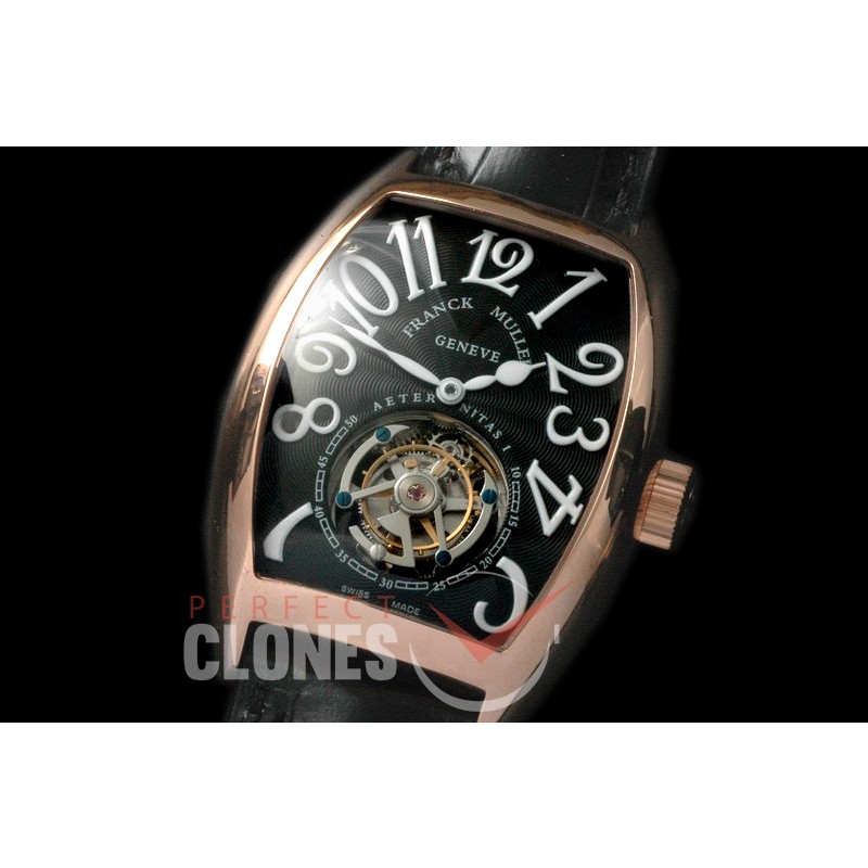 FMAET00087 Curvex Aeternitas Tourbillon RG/LE Black Fly Man Tourbillon 