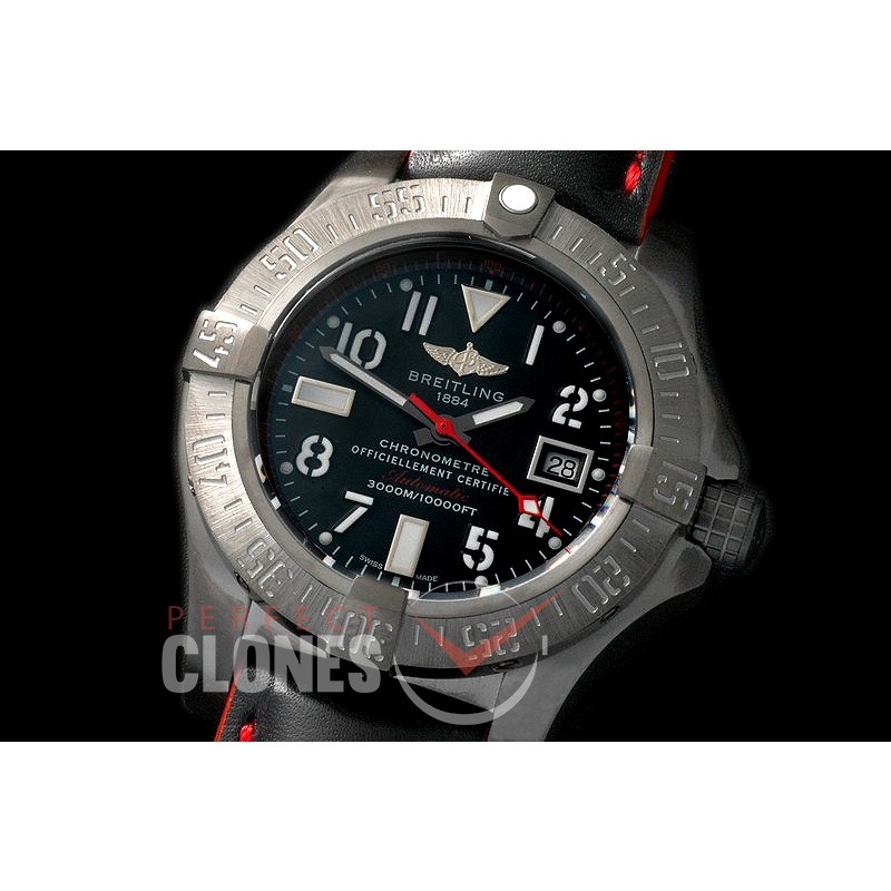 BLSW00012N Avenger Seawolf Blacksteel Code Red DLC/NY Black Asian Clone 2836