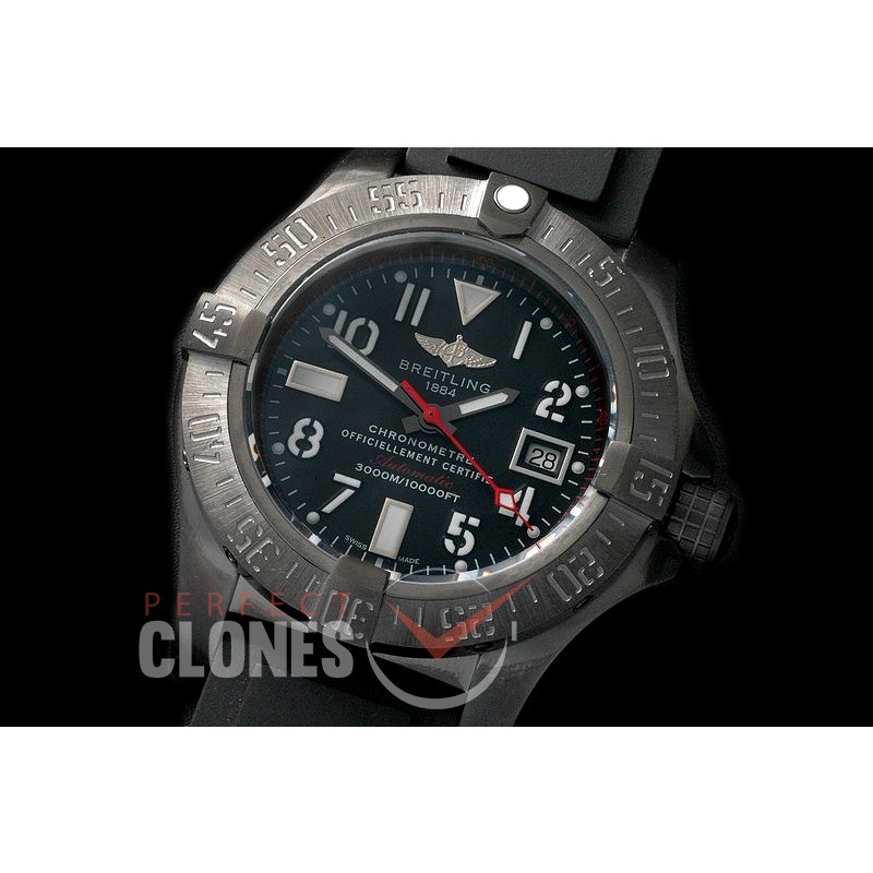 BLSW00012R Avenger Seawolf Blacksteel Code Red DLC/RU Black Asian Clone 2836
