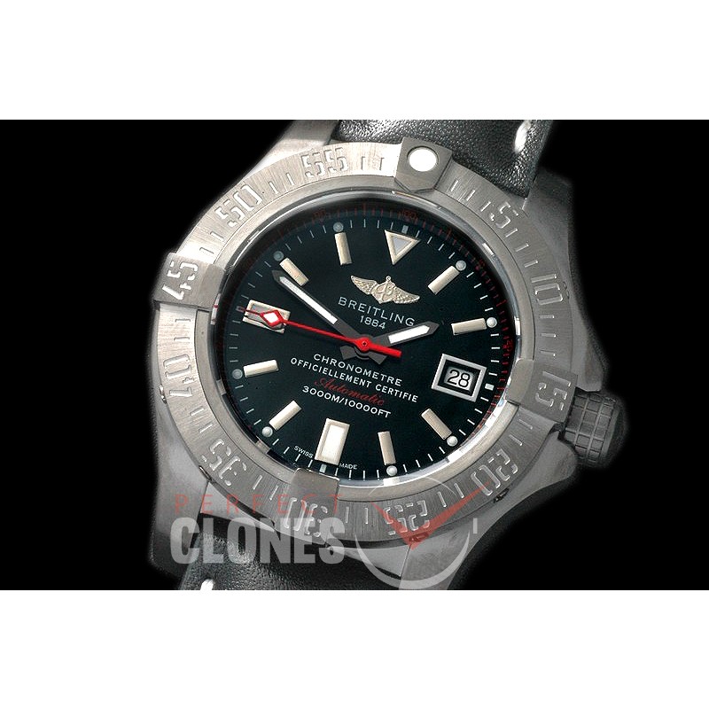 BLSW00017N Avenger Seawolf Blacksteel Code Red DLC/NY Black Asian Clone 2836