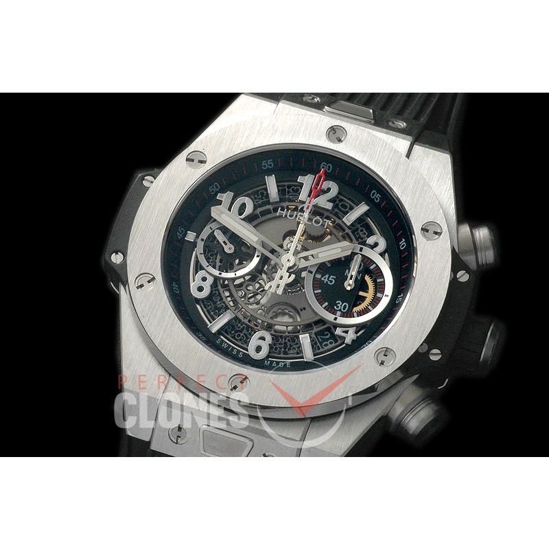 HB45-011 Big Bang Unico SS/RU Grey Skeleton Asian 7750 28800 