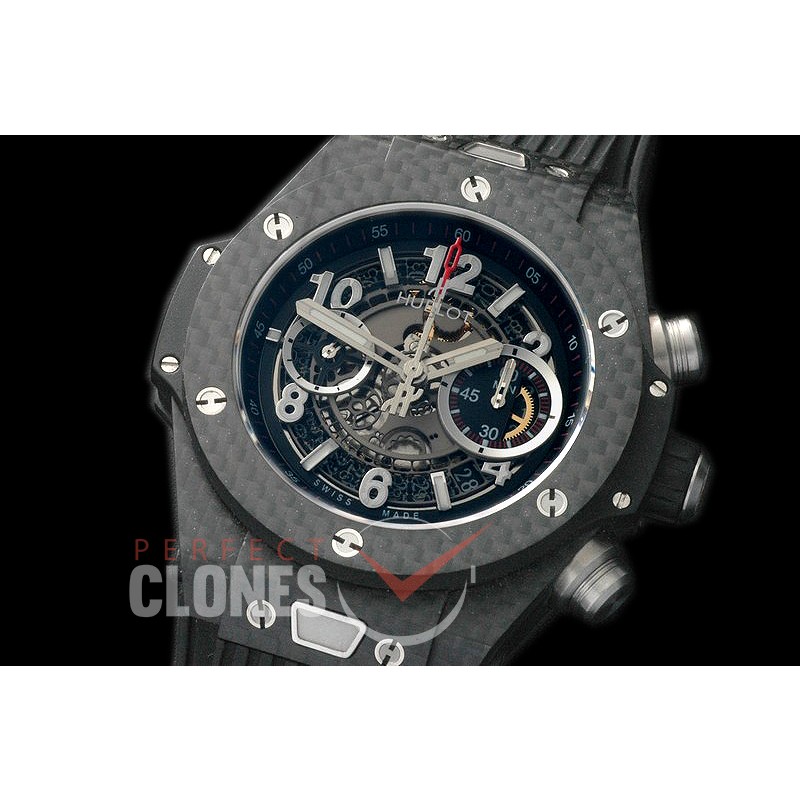 HB45-018 Big Bang Unico CF/RU Grey Skeleton Asian 7750 28800 