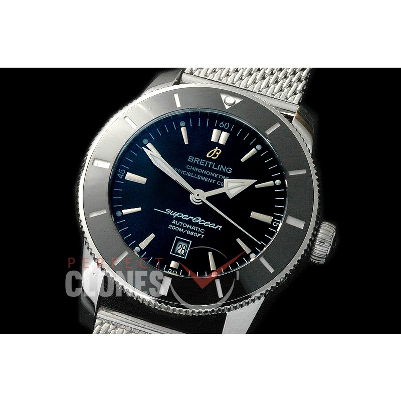 0 BLSF-H-105M Superocean Heritage Automatic SS/ME Black A-2824 