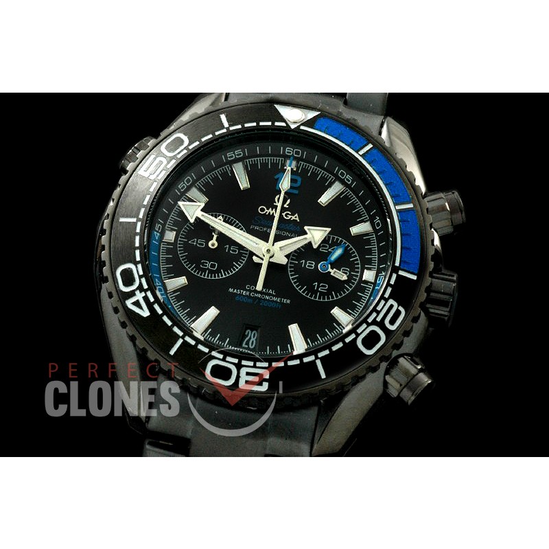 OMCPO45-496 2016 P-Ocean Chrono PVD/PVD Black/Blue Jap OS20 Quartz
