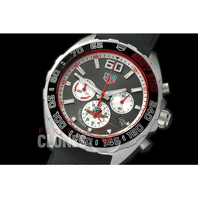 0 TGF1-00802R Indy 500 Indianapolis Speedway Special Ed Chronograph SS/RU Grey OS 20 Qtz