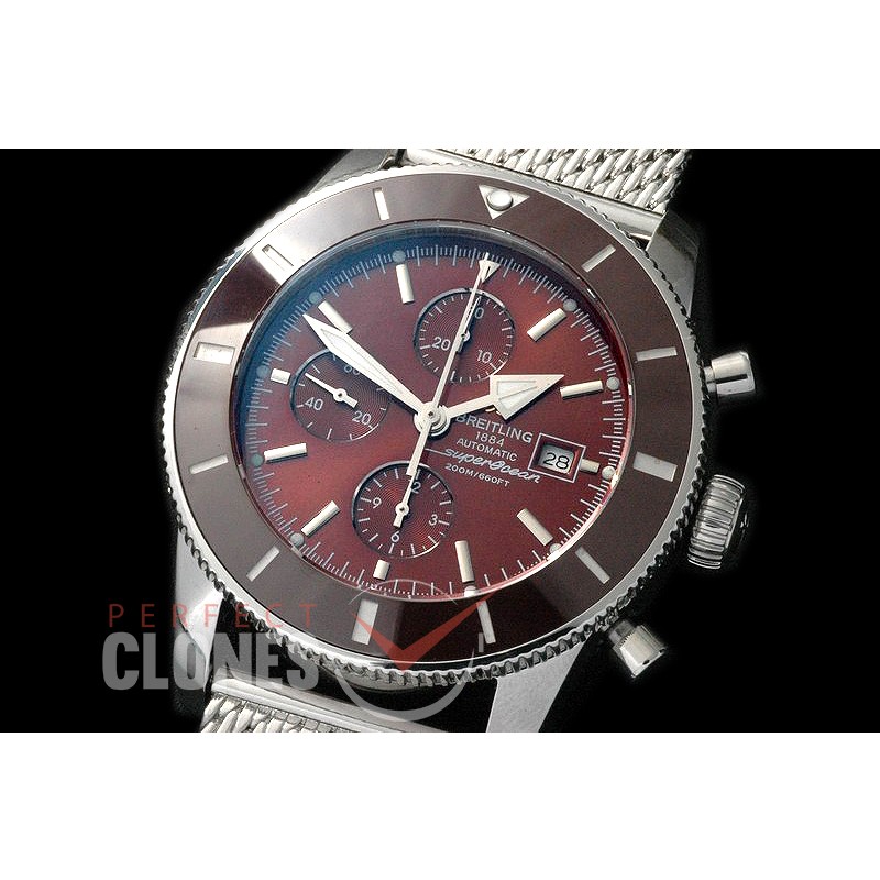 BLSF01008M Superocean Heritage Chronograph SS/ME Brown A-7750