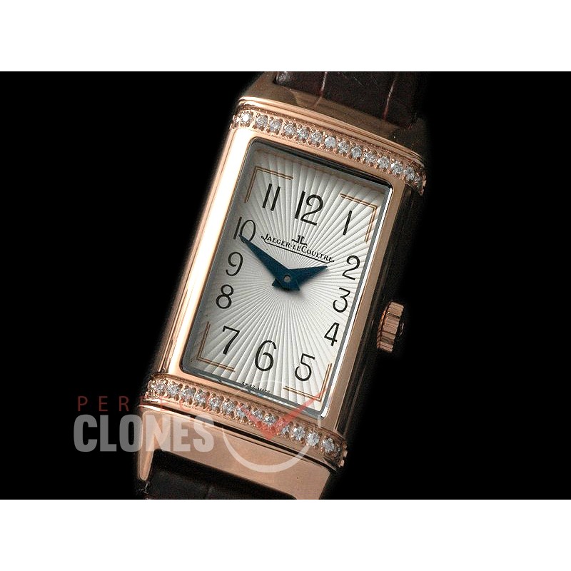0 JLR-076D Reverso One Reedition RG/LE White Stk Jap Quartz