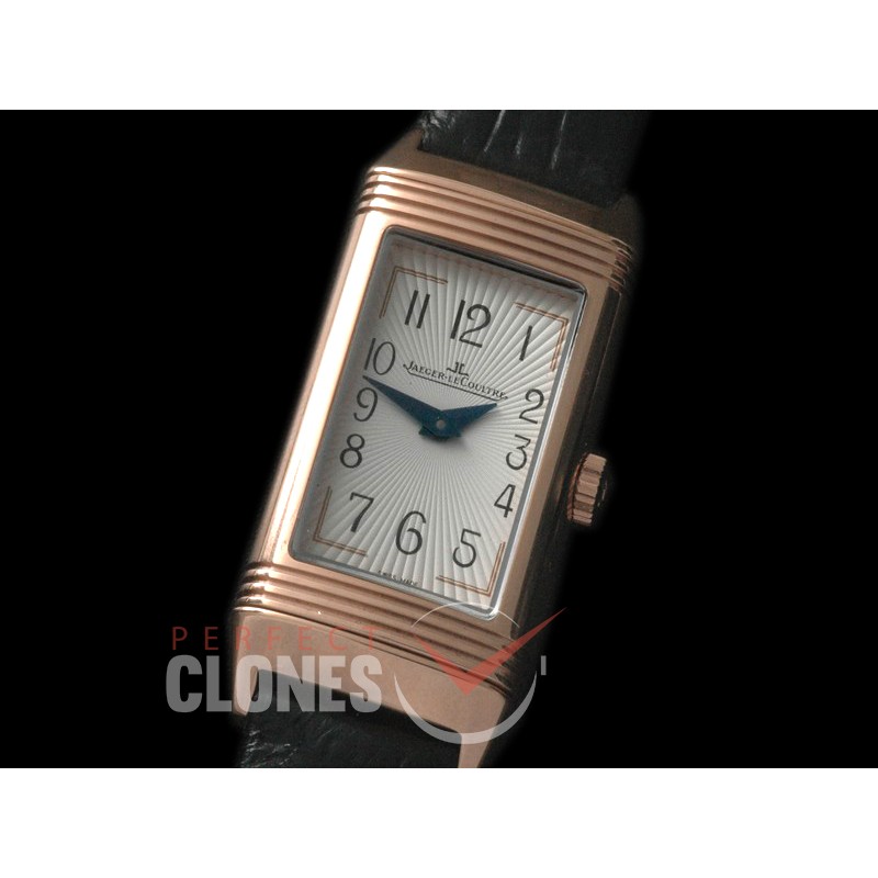0 JLR-076 Reverso One Reedition RG/LE White Stk Jap Quartz