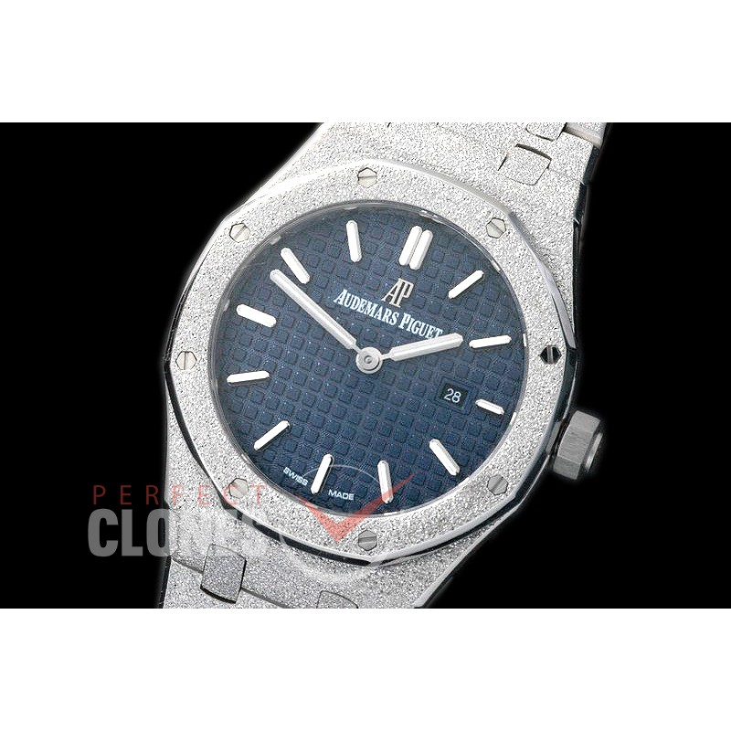 AP67653-153 Royal Oak Frosted 33mm Quartz SS/SS Blue Jap Quartz 