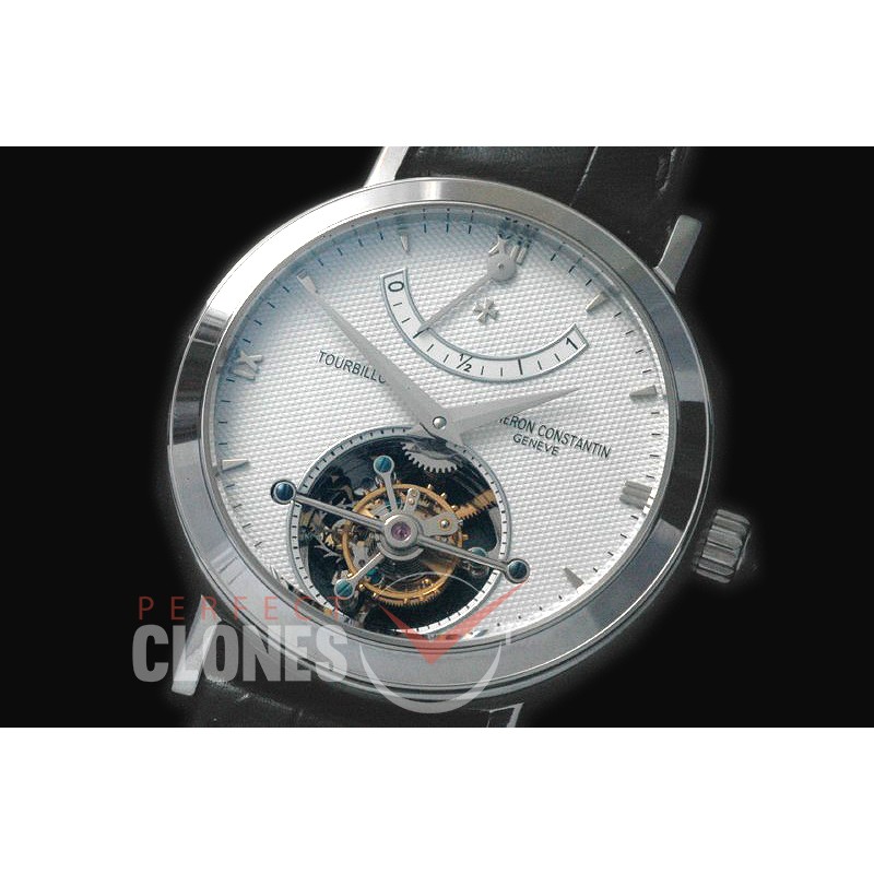 0 VCM-201 Malte Tourbillon SS/LE White Cross Bridge Tourbillon 