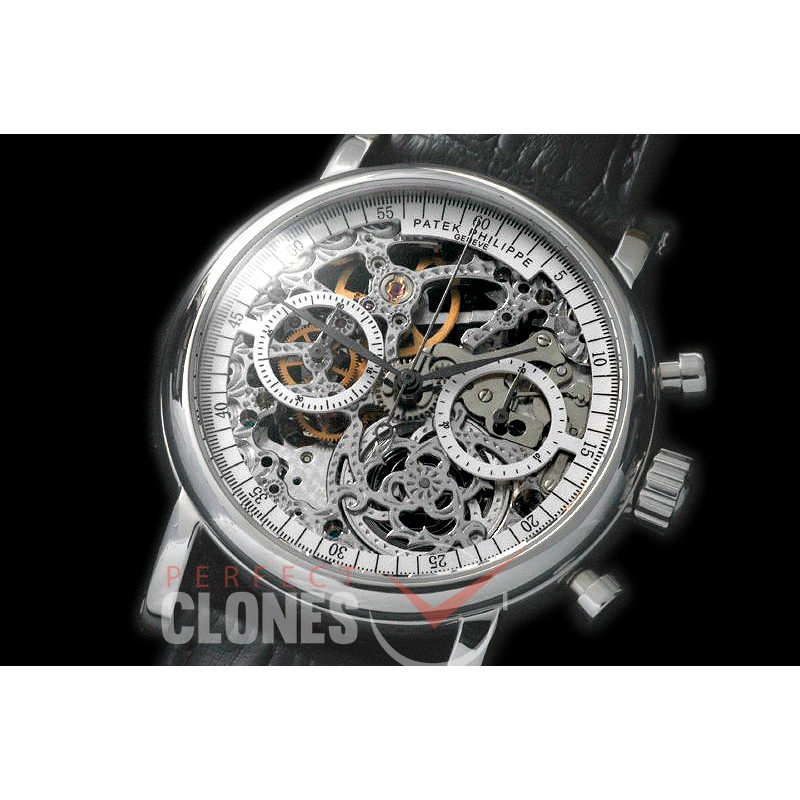 PPSK-101 Classic Skeleton Chronograoh SS/LE White Venus 75